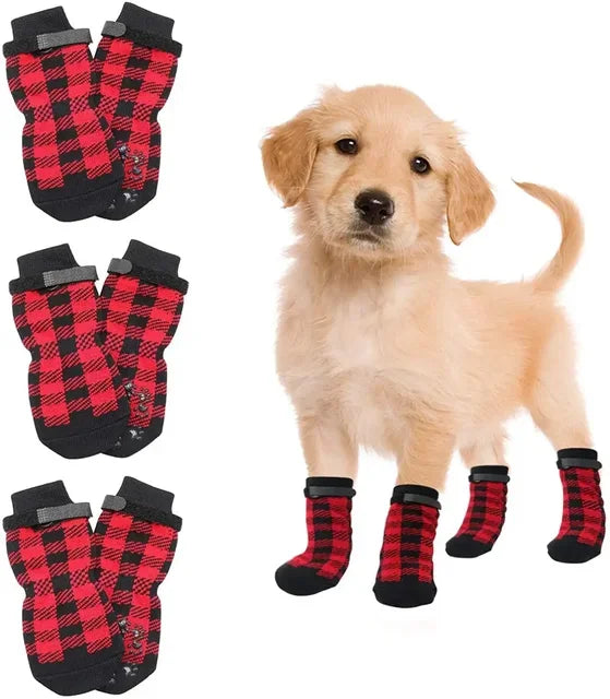 Premium Non Slip Dog Socks With Soft Cotton Paw Guards