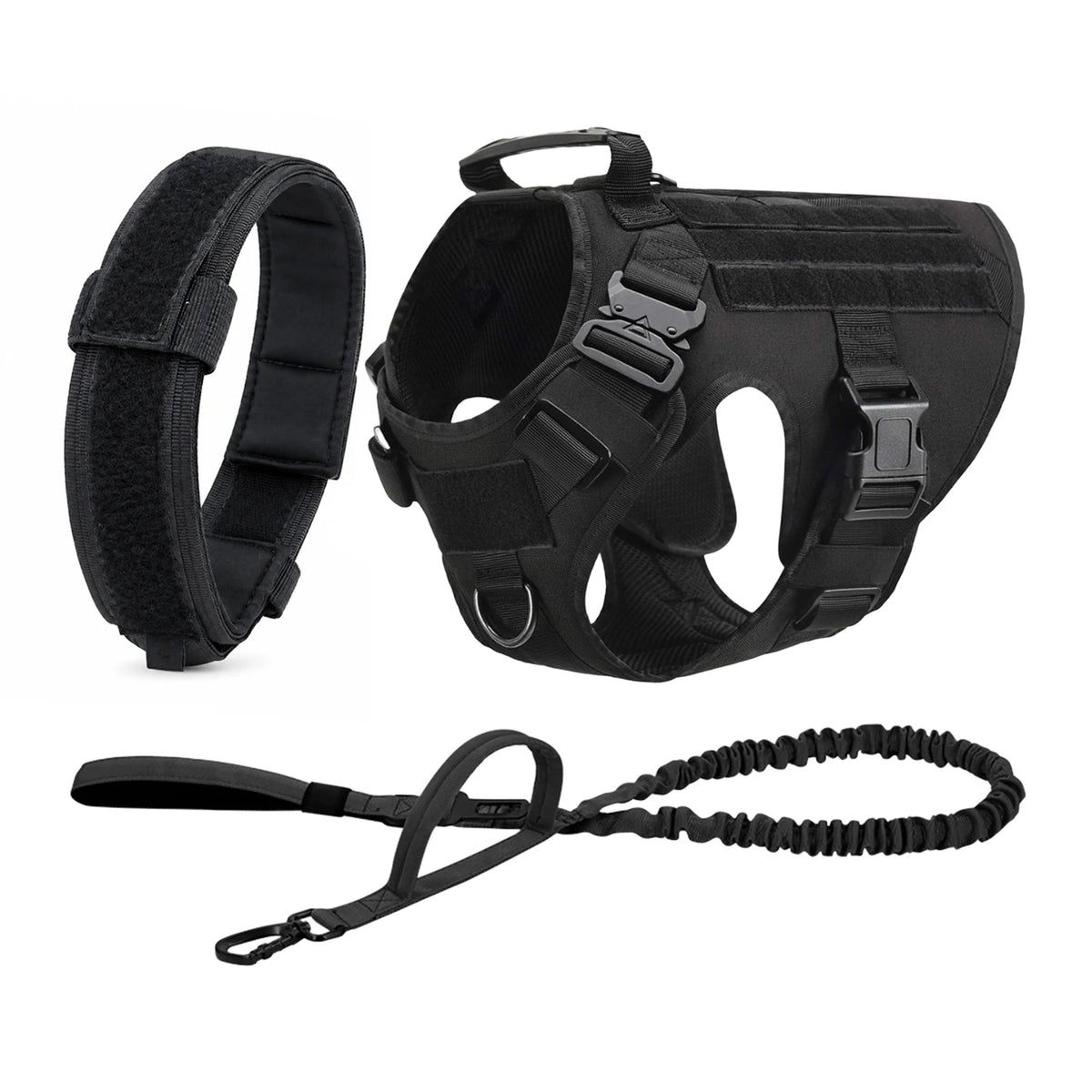 PETRAVEL Tactical Dog Harness With Padded Quick Release Vest