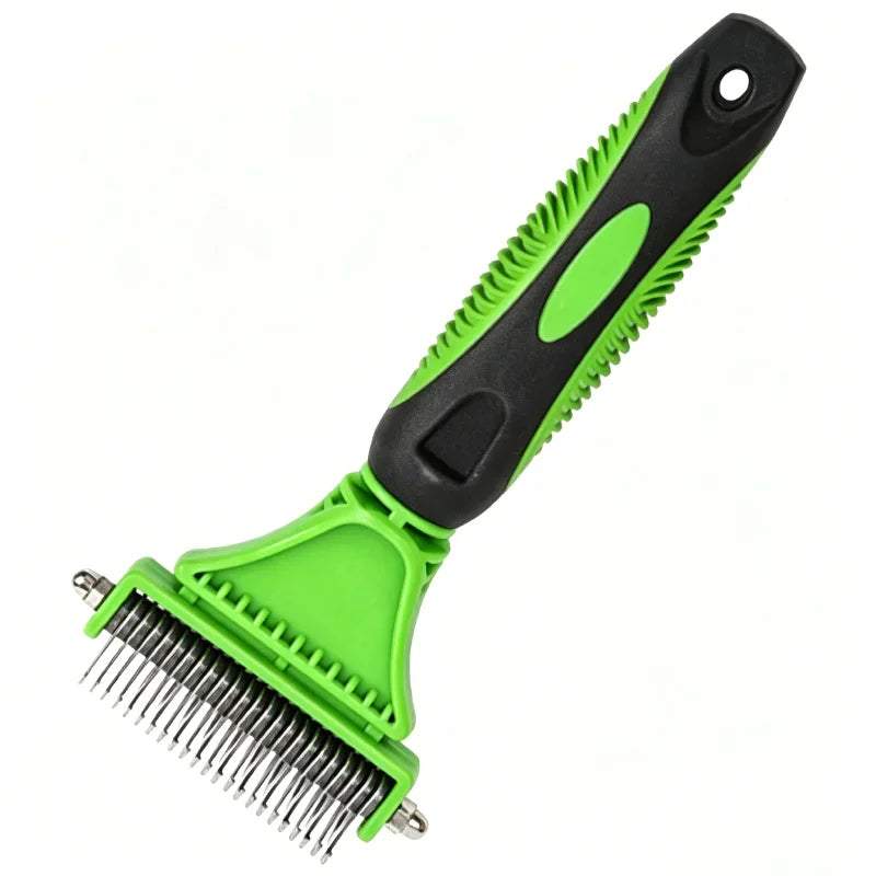 Two-Sided Pet Grooming Comb And Brush For Dogs And Cats