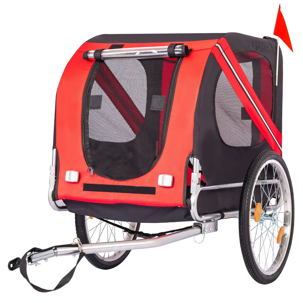 Twister.Ck Foldable Dog Bike Trailer With Quick Release Wheels