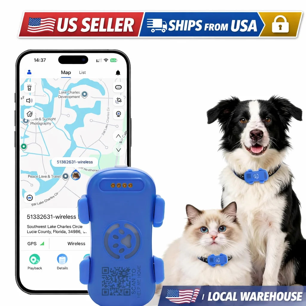 Smart 4G Real Time Pet GPS Tracker With Waterproof Alarm