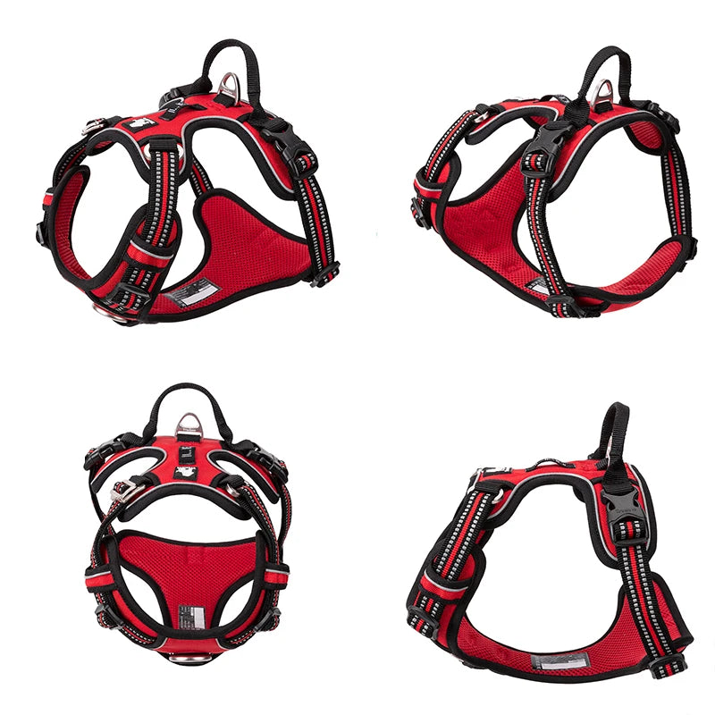 Truelove Reflective Nylon Dog Harness No Pull Adjustable Vest Walking