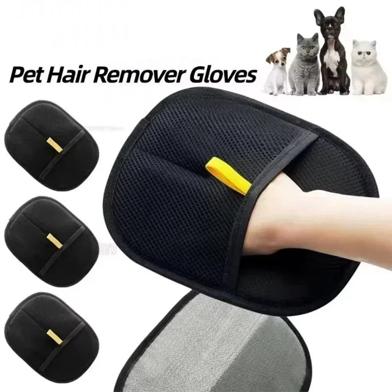 Reusable Pet Hair Removal Tool Gloves For Grooming And Carpets