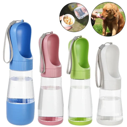 Portable Dog Water Bottle and Food Container Travel Dispenser Bowl