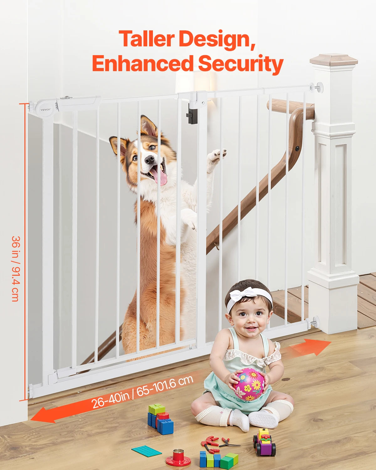 SucceBuy Pressure Mount Baby And Pet Walk Through Safety Gate