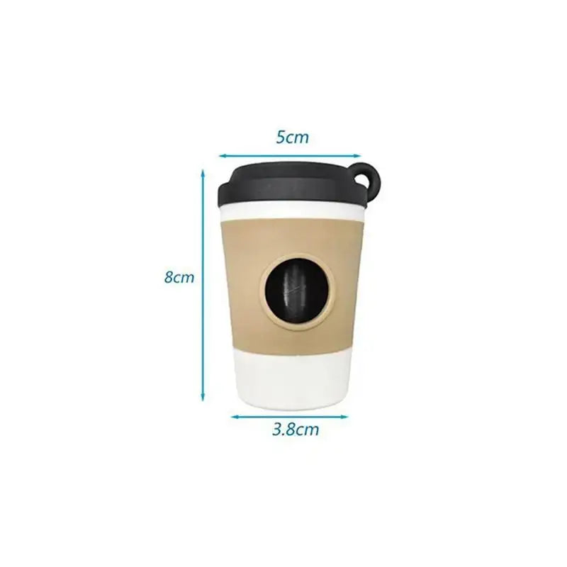 Portable Coffee Cup Dog Poop Waste Bag Dispenser Holder