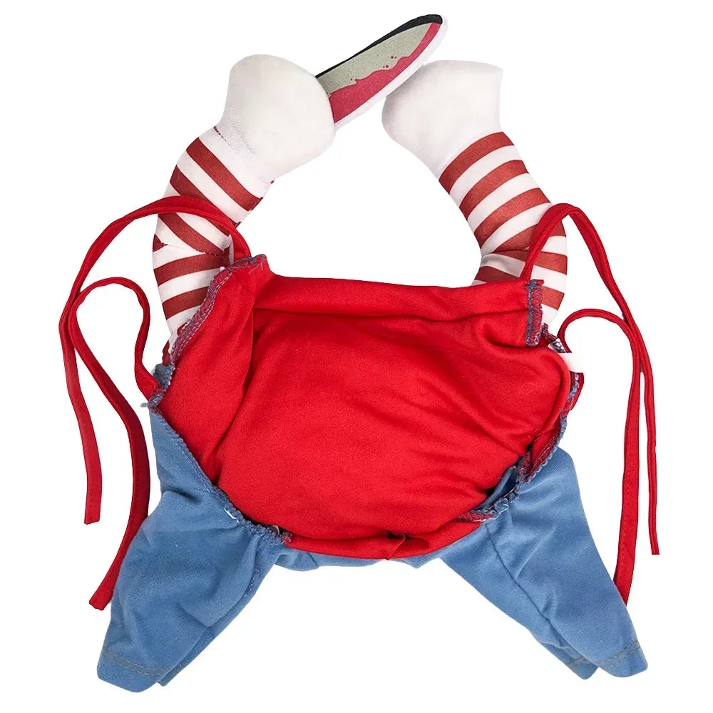 Holapet Halloween Chucky Pet Costume Funny 3D Dog Cat Outfit