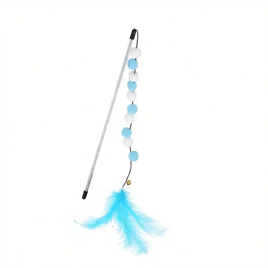Elegant Fairy Cat Teaser Wand With Soft Fleece Feathers