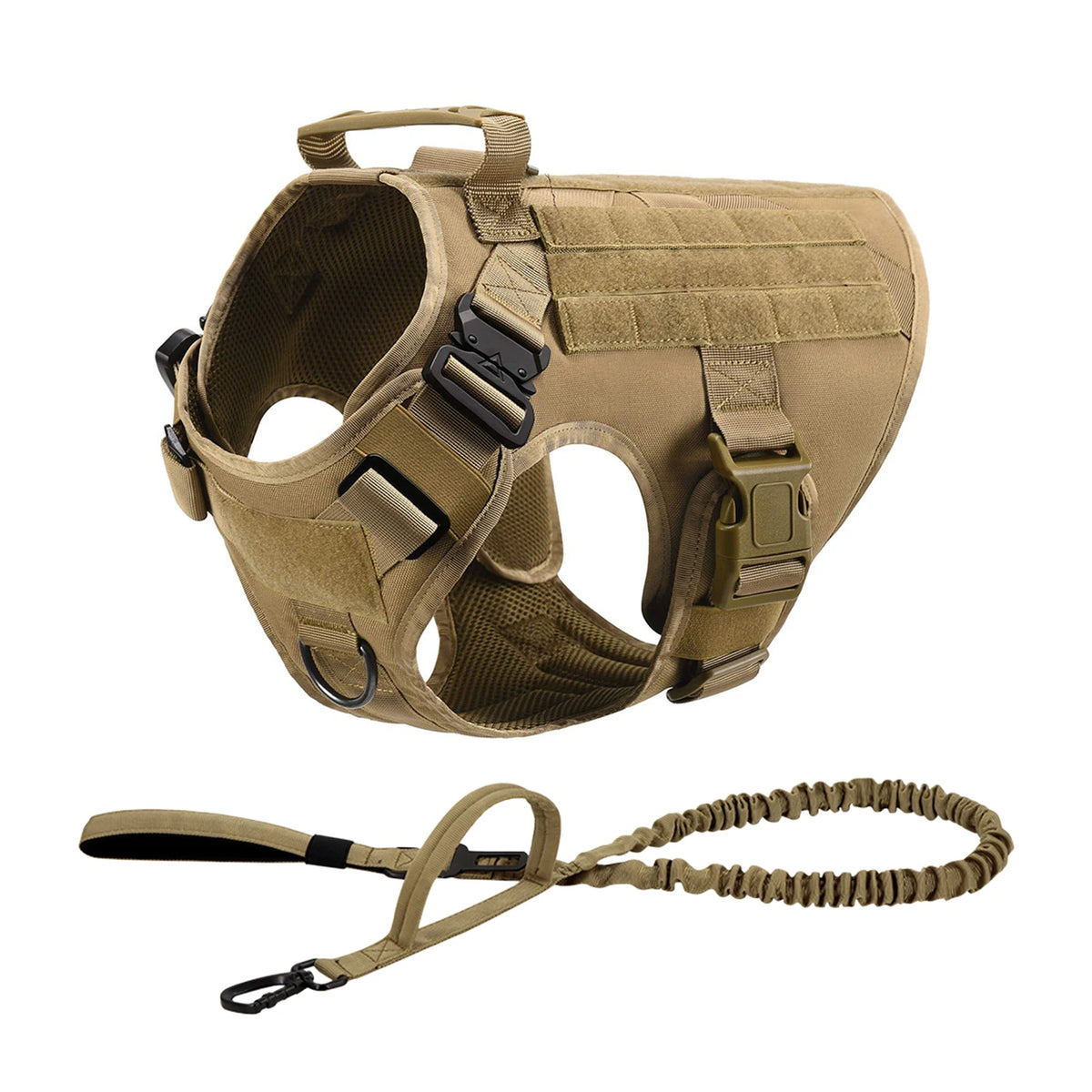 PETRAVEL Tactical Dog Harness With Padded Quick Release Vest