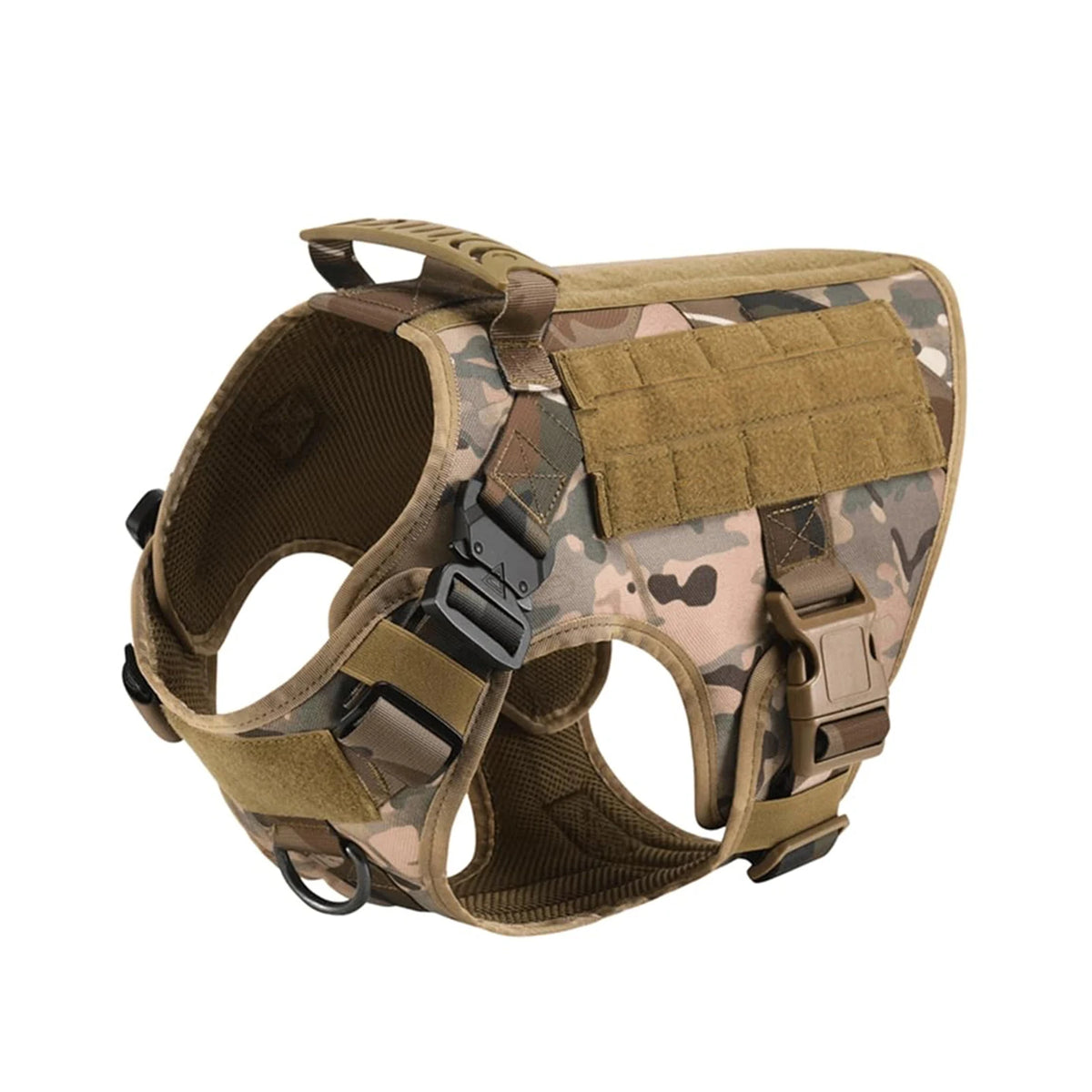PETRAVEL Tactical Dog Harness With Padded Quick Release Vest