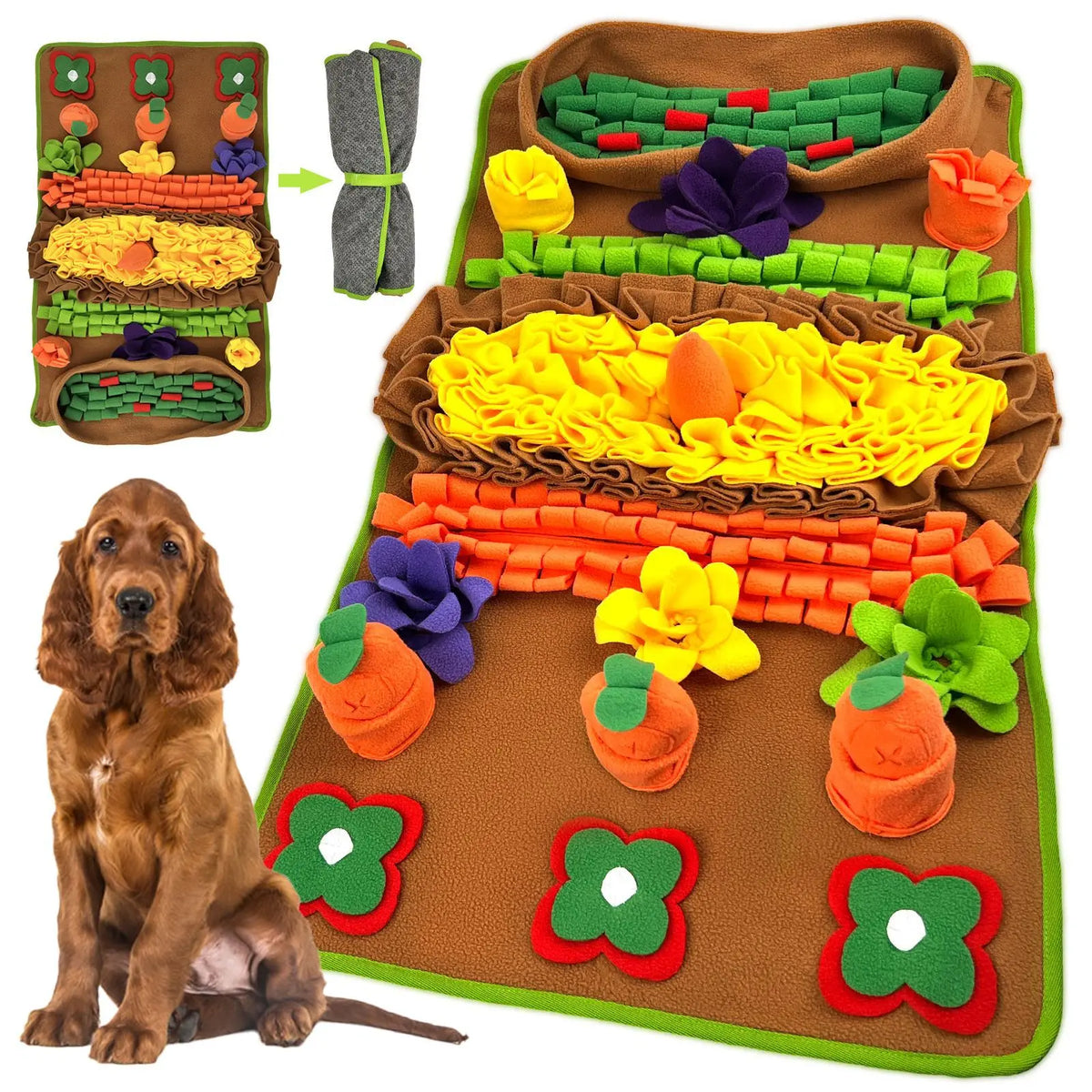 Interactive Dog Sniffing Pad For Slow Feeding And Training