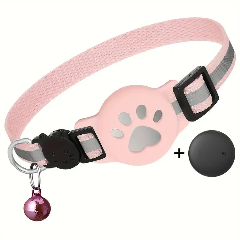 Reflective Waterproof Anti Lost Cat Collar For Apple AirTag