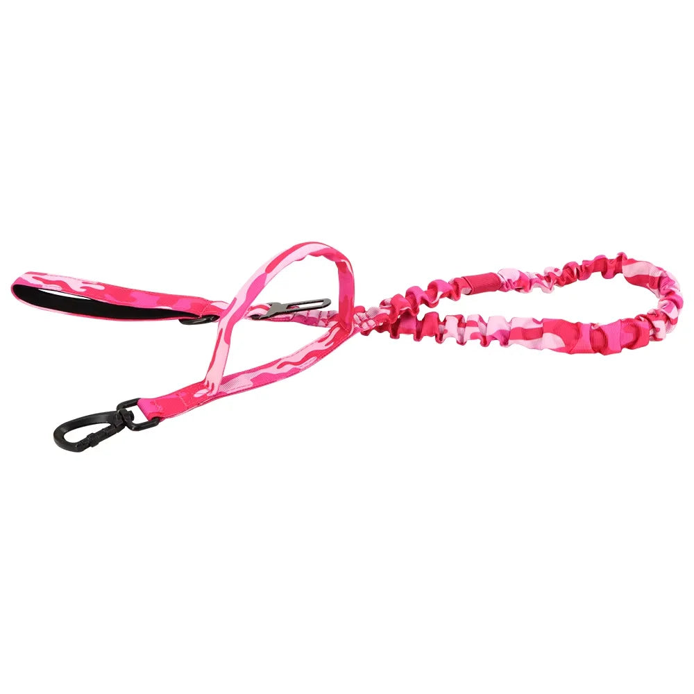 PetraVel Quick Release Double Handle Dog Leash Adjustable Nylon Rope
