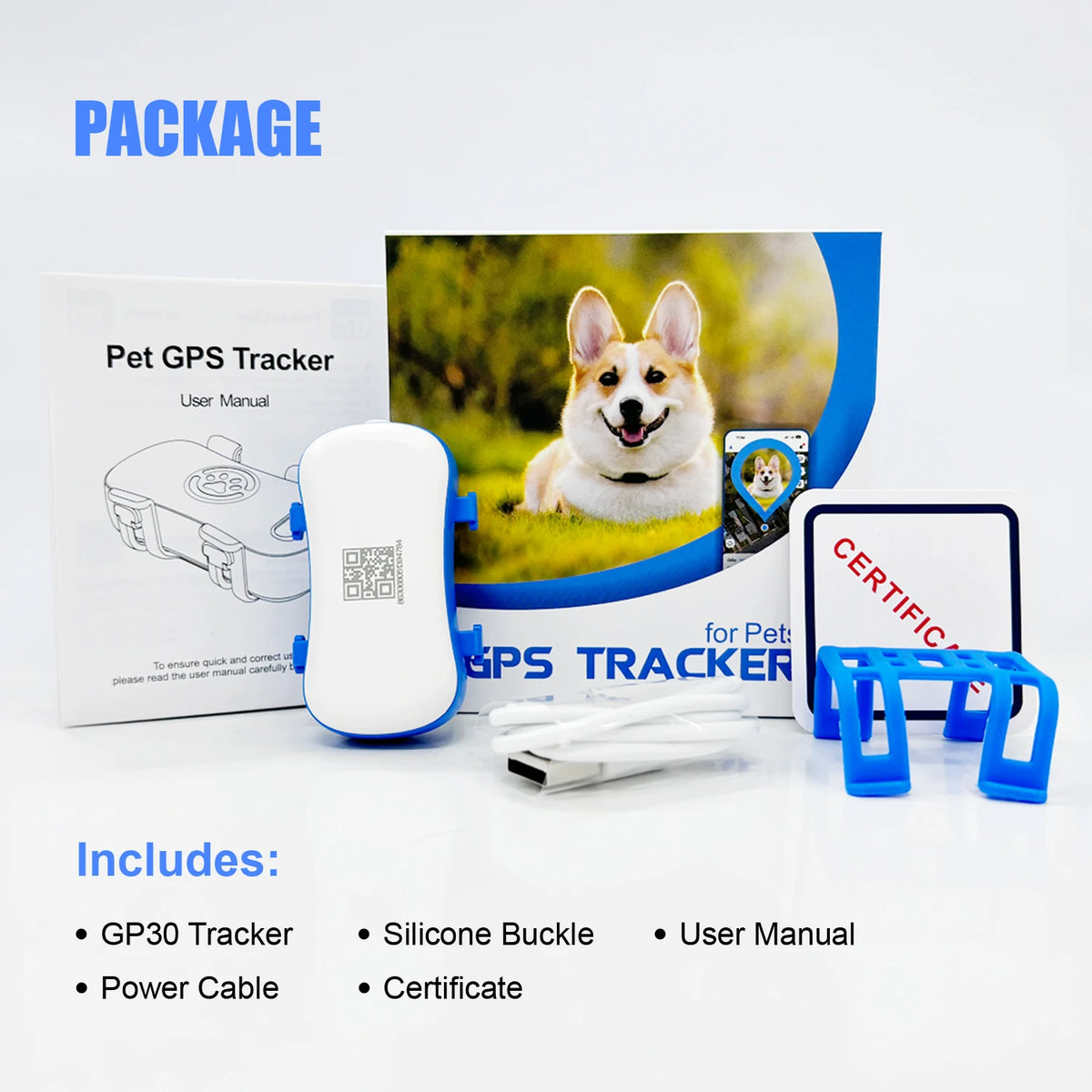Wanwaytech GPS Pet Tracker Dogs Unlimited Range 4G LTE Connection