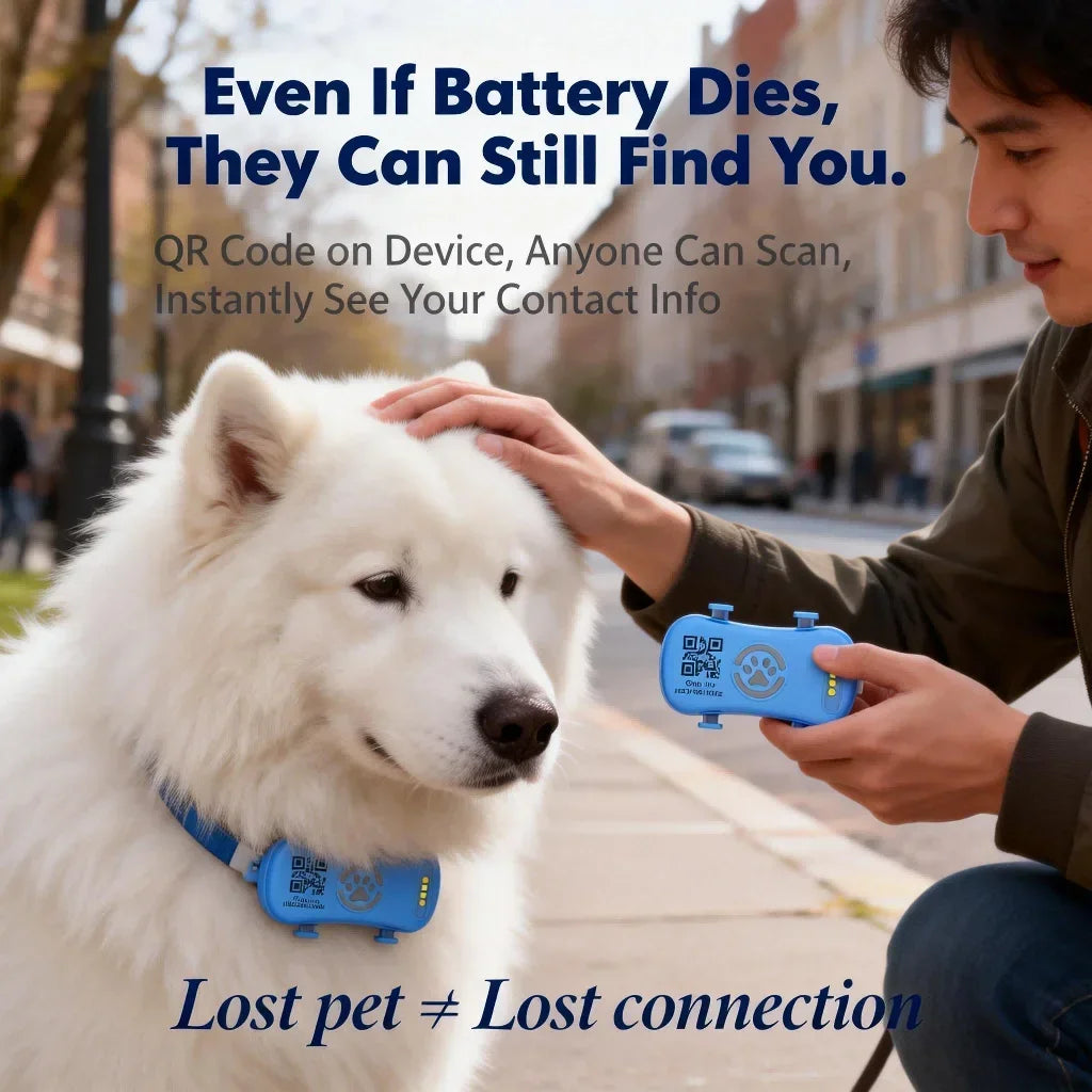 Wanwaytech GPS Pet Tracker Dogs Unlimited Range 4G LTE Connection
