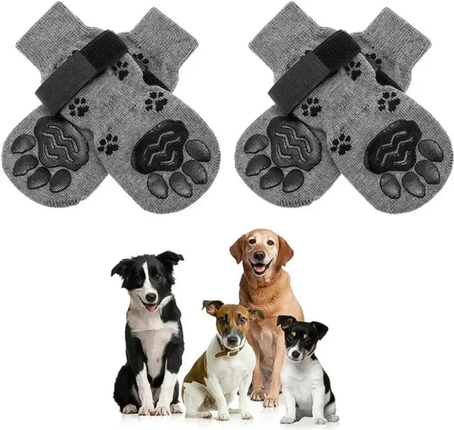 Premium Non Slip Dog Socks With Soft Cotton Paw Guards