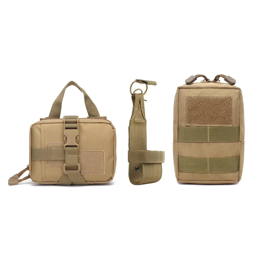 Petravel Dog Tactical MOLLE Pouches Harness Training Nylon Gear Set