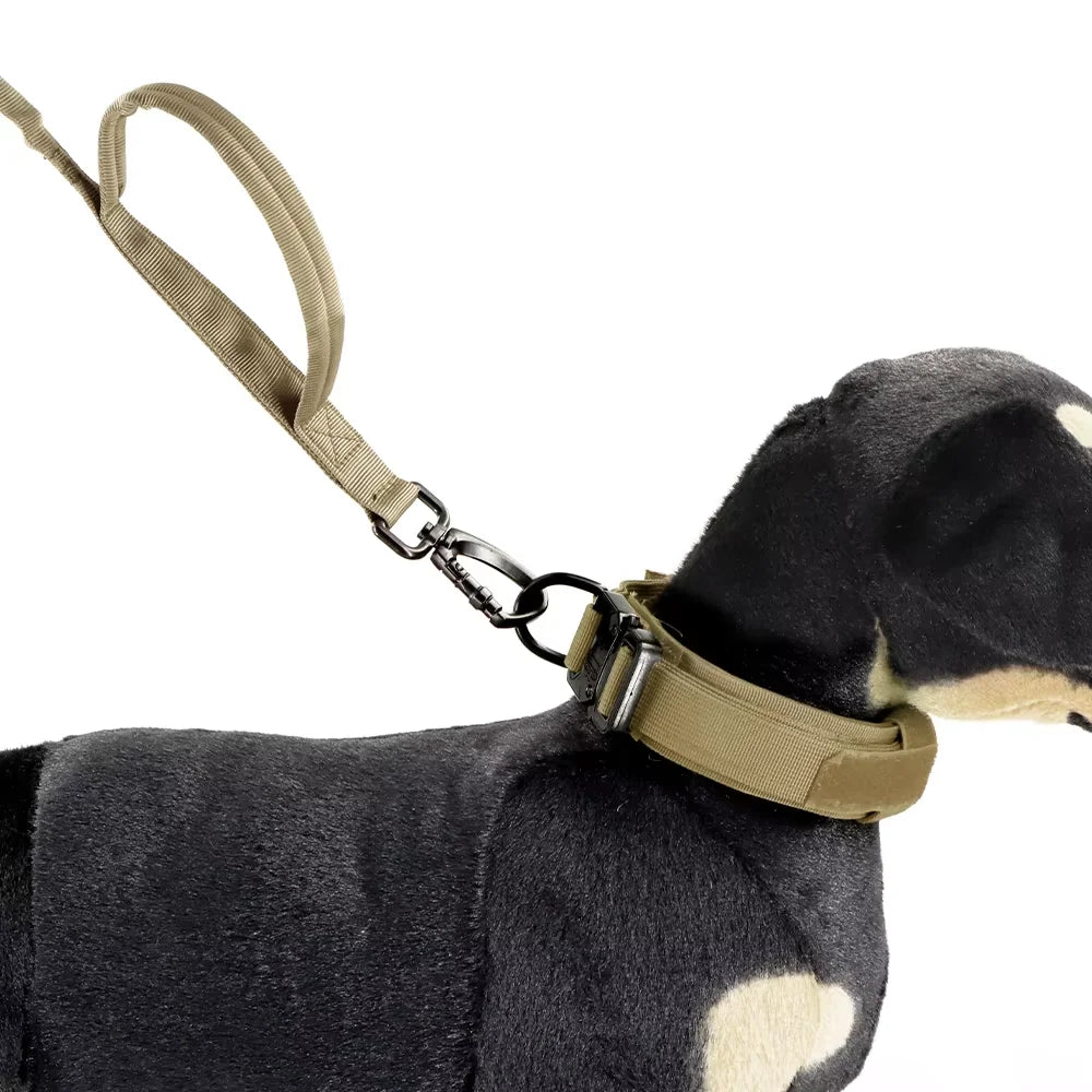 PetraVel Quick Release Double Handle Dog Leash Adjustable Nylon Rope