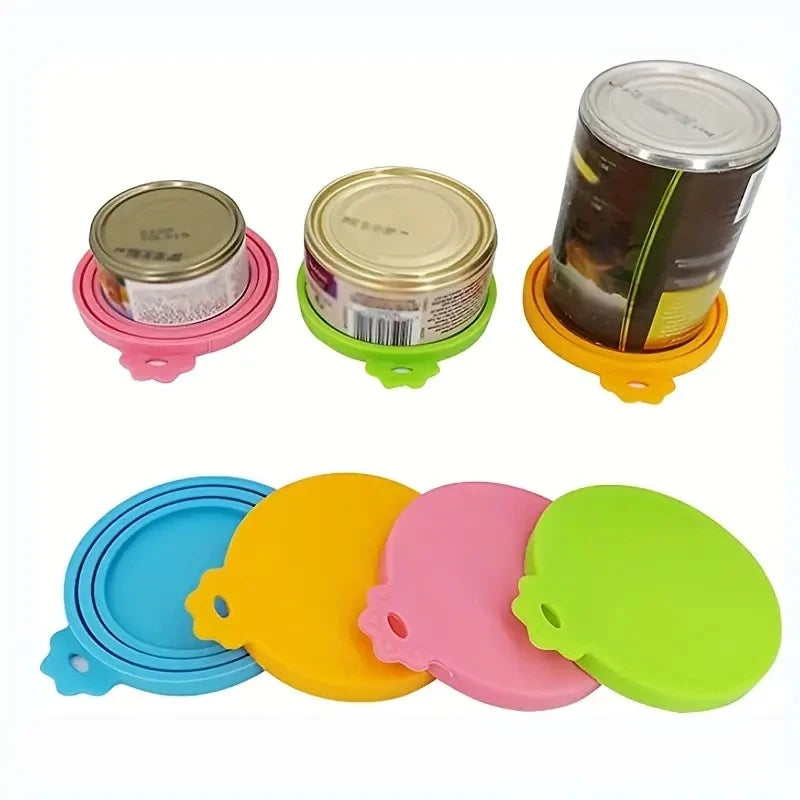 Reusable Silicone Pet Can Lid For Fresh Food Storage