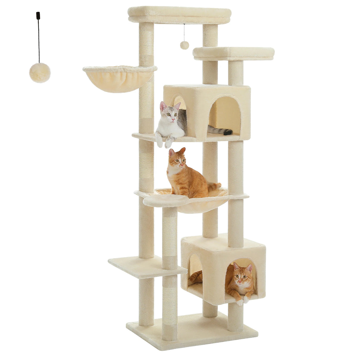 PAWZ Road Multi Tier Cat Tree With Hammock And Posts
