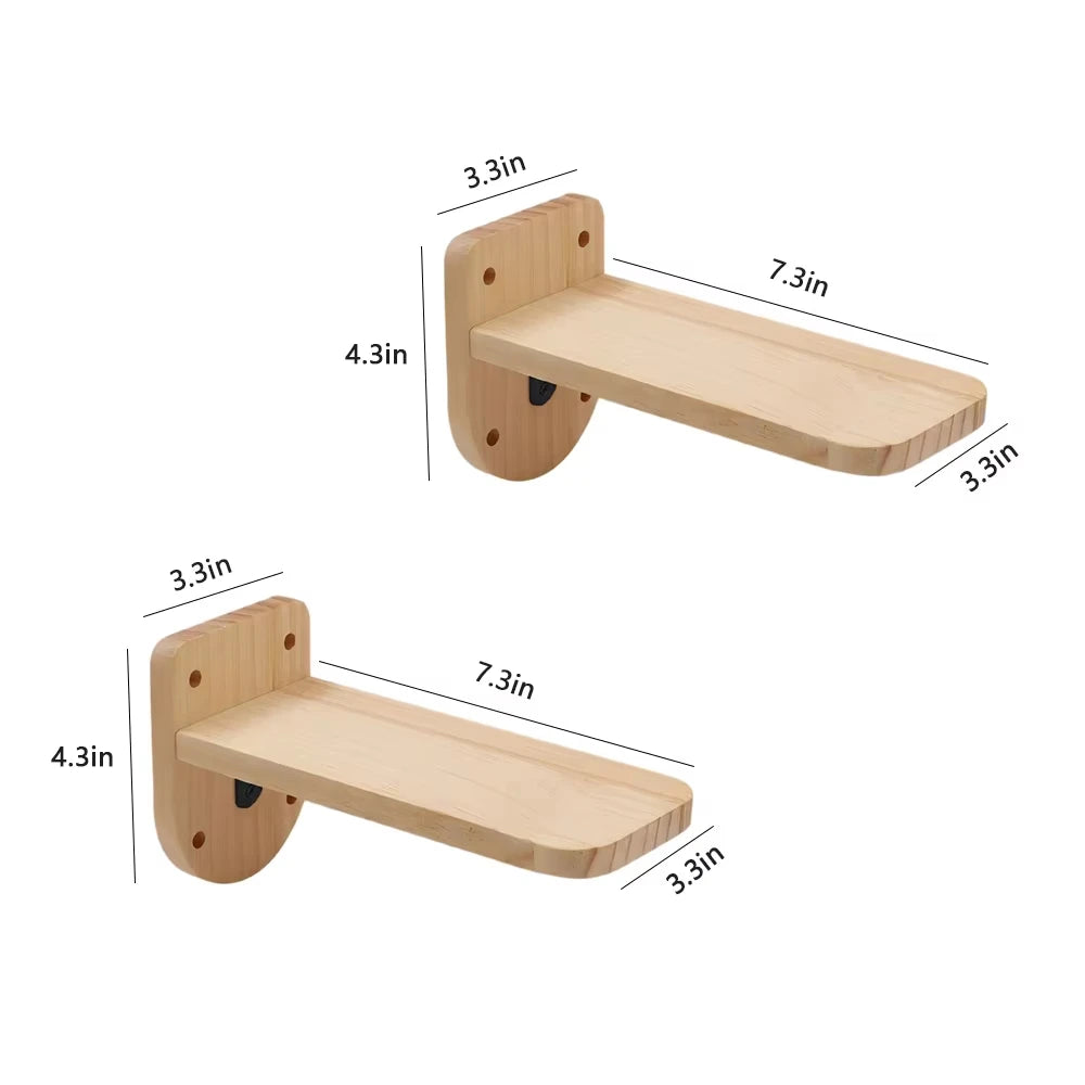 CWV Wall Mounted Cat Shelves With Hammock And Climbing Perches