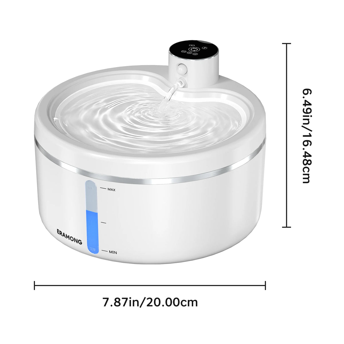 ERAMONG Wireless Intelligent Cat Water Fountain With Auto Sensor