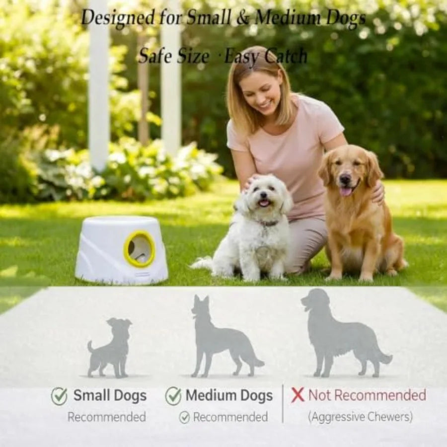 Automatic Rechargeable Dog Ball Launcher With Adjustable Distances