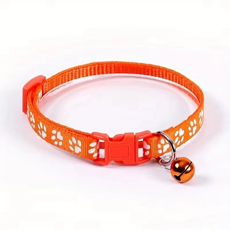 Adjustable Cat Collar With Bell For Kittens And Pets
