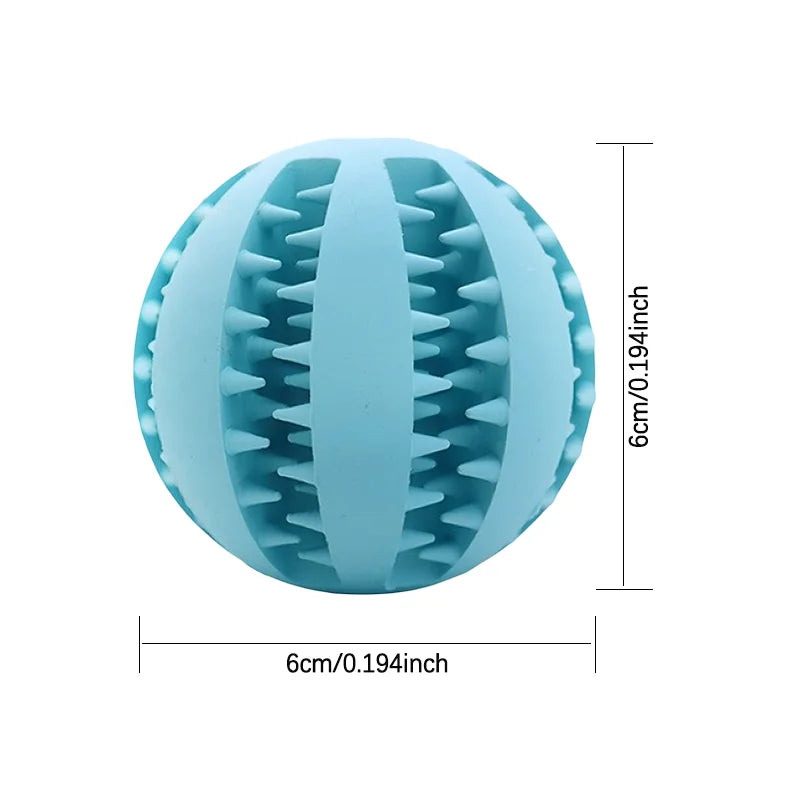 Durable Rubber Dog Toy Ball For Teething And Chewing