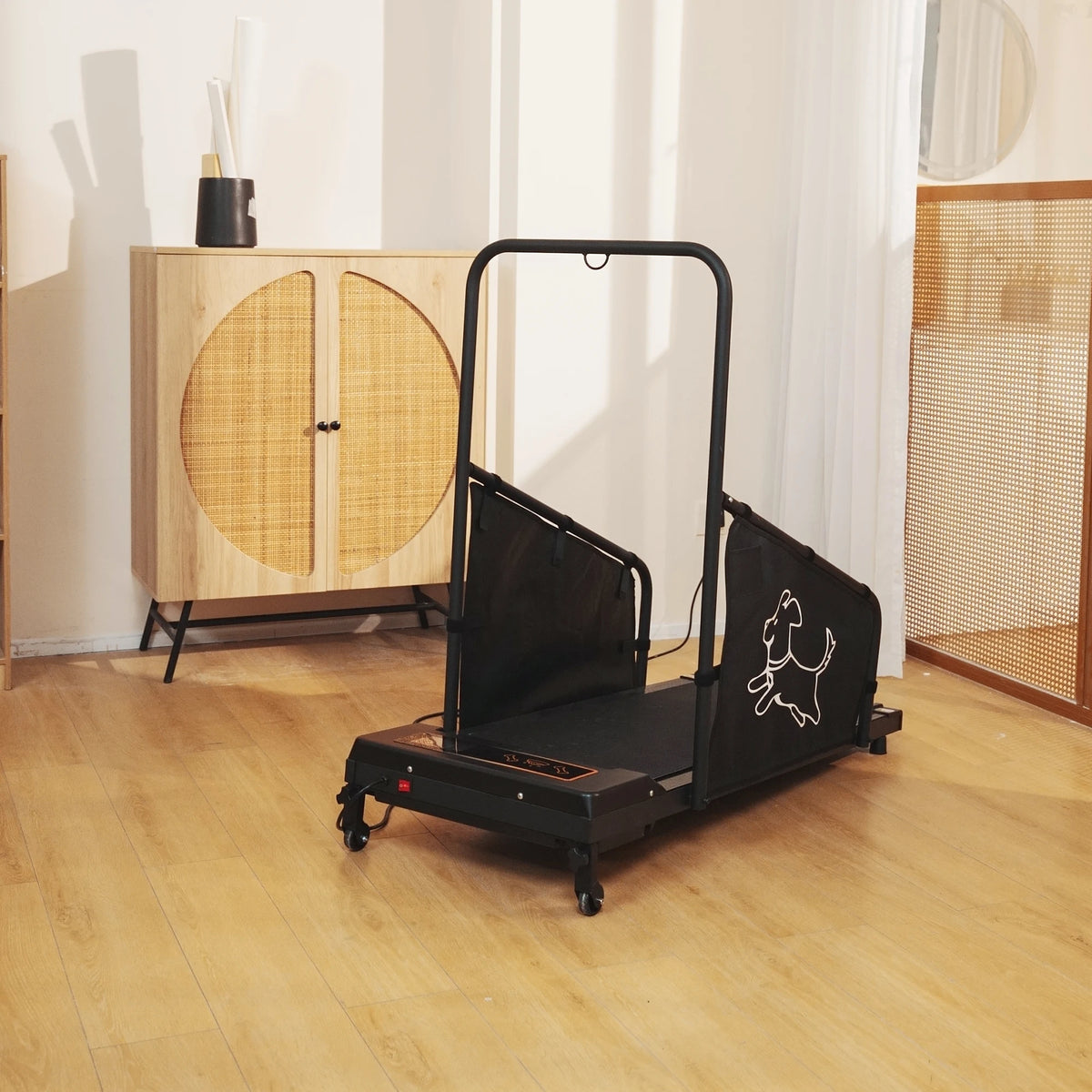 Quiet Indoor Dog Treadmill With Safety Rails For Pet Exercise