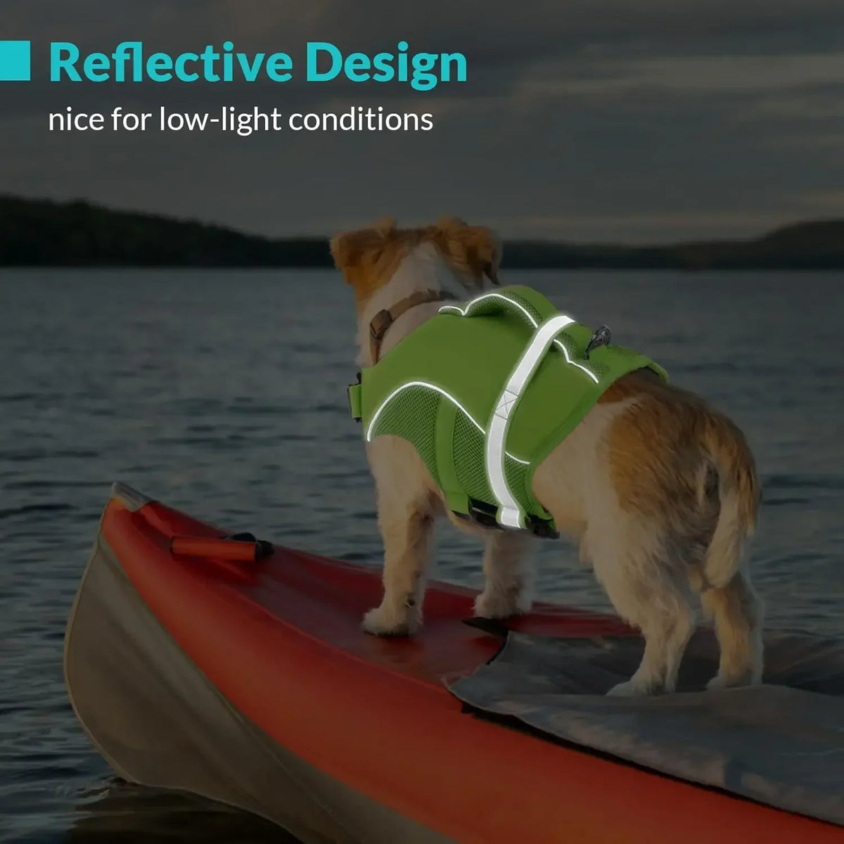 Durable Mesh Dog Life Jacket With Reflective Handle And Buoyancy