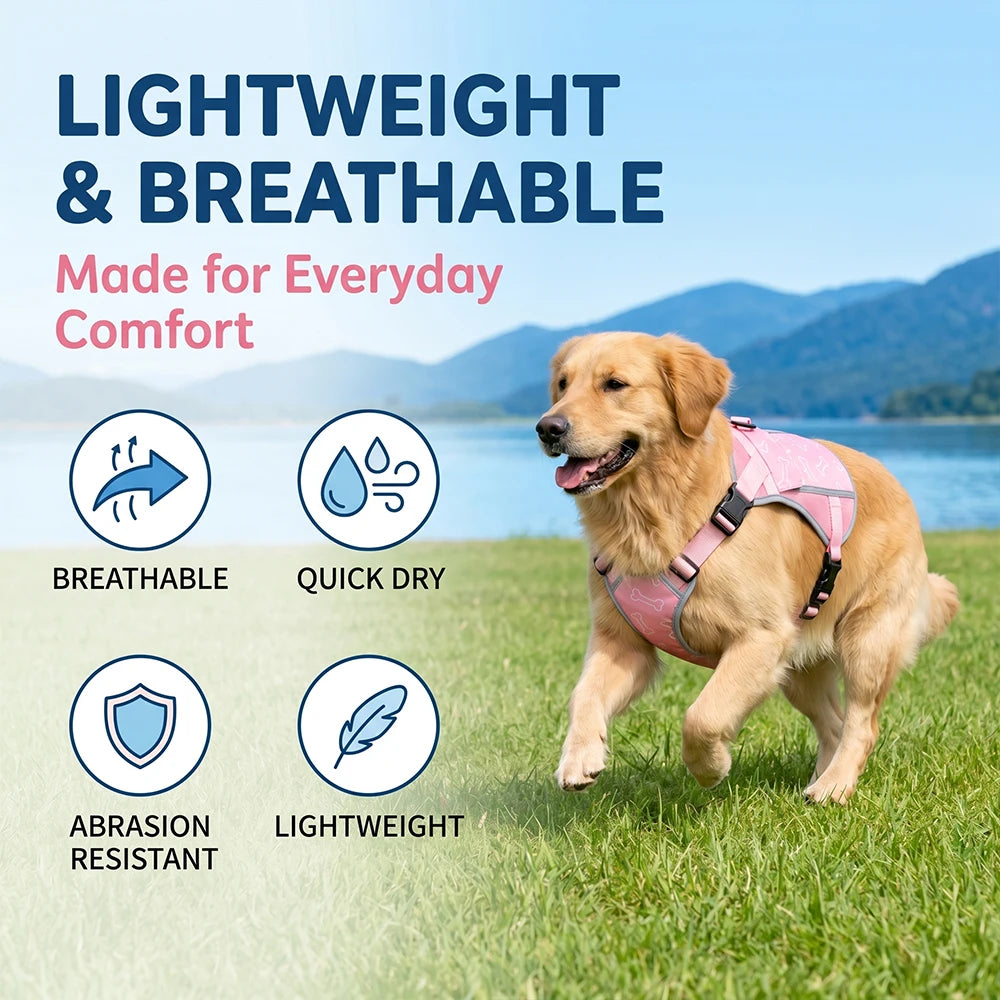 Cooling Vest For Dogs With Replaceable Freezer Packs