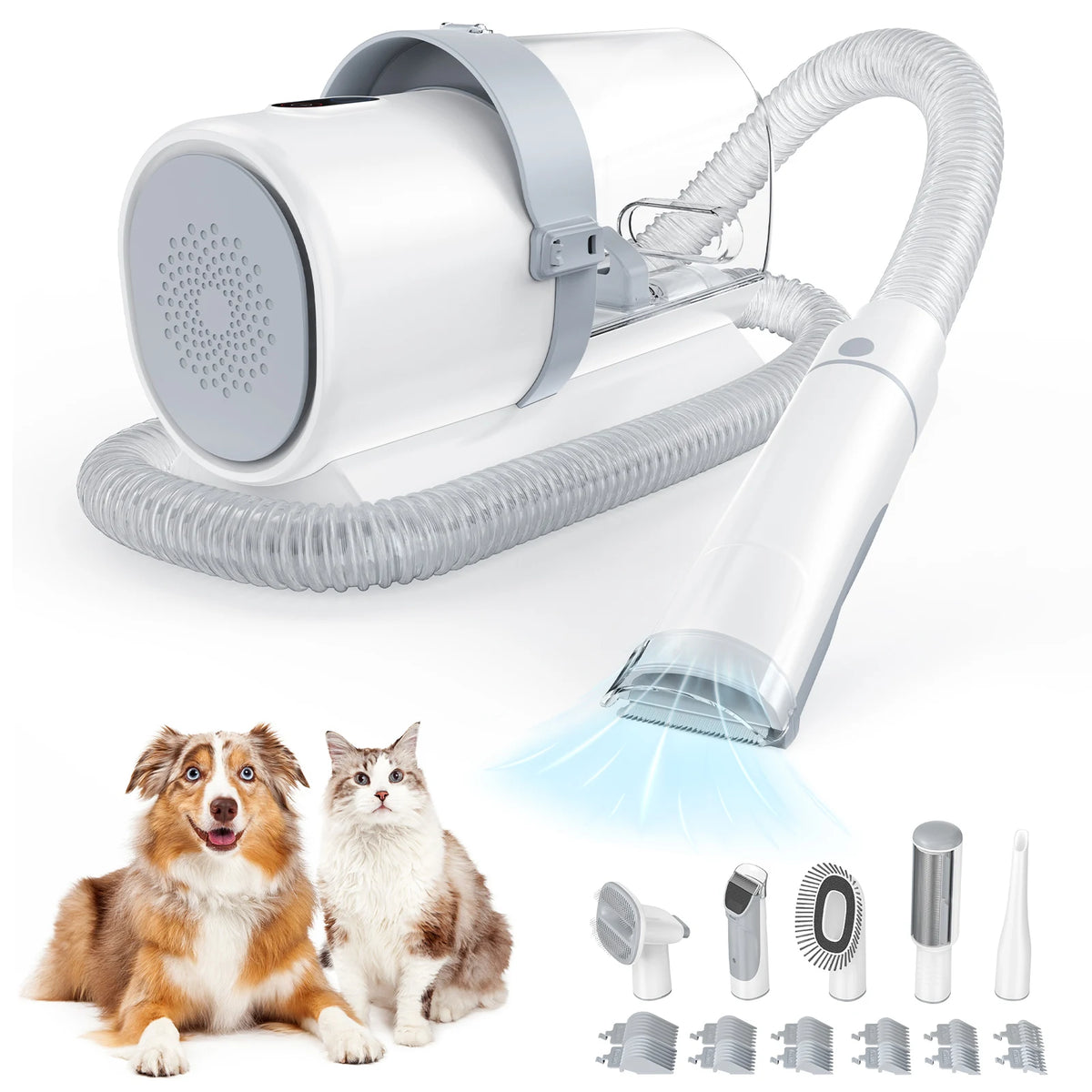 Professional Pet Grooming Vacuum Kit With Low Noise Clippers