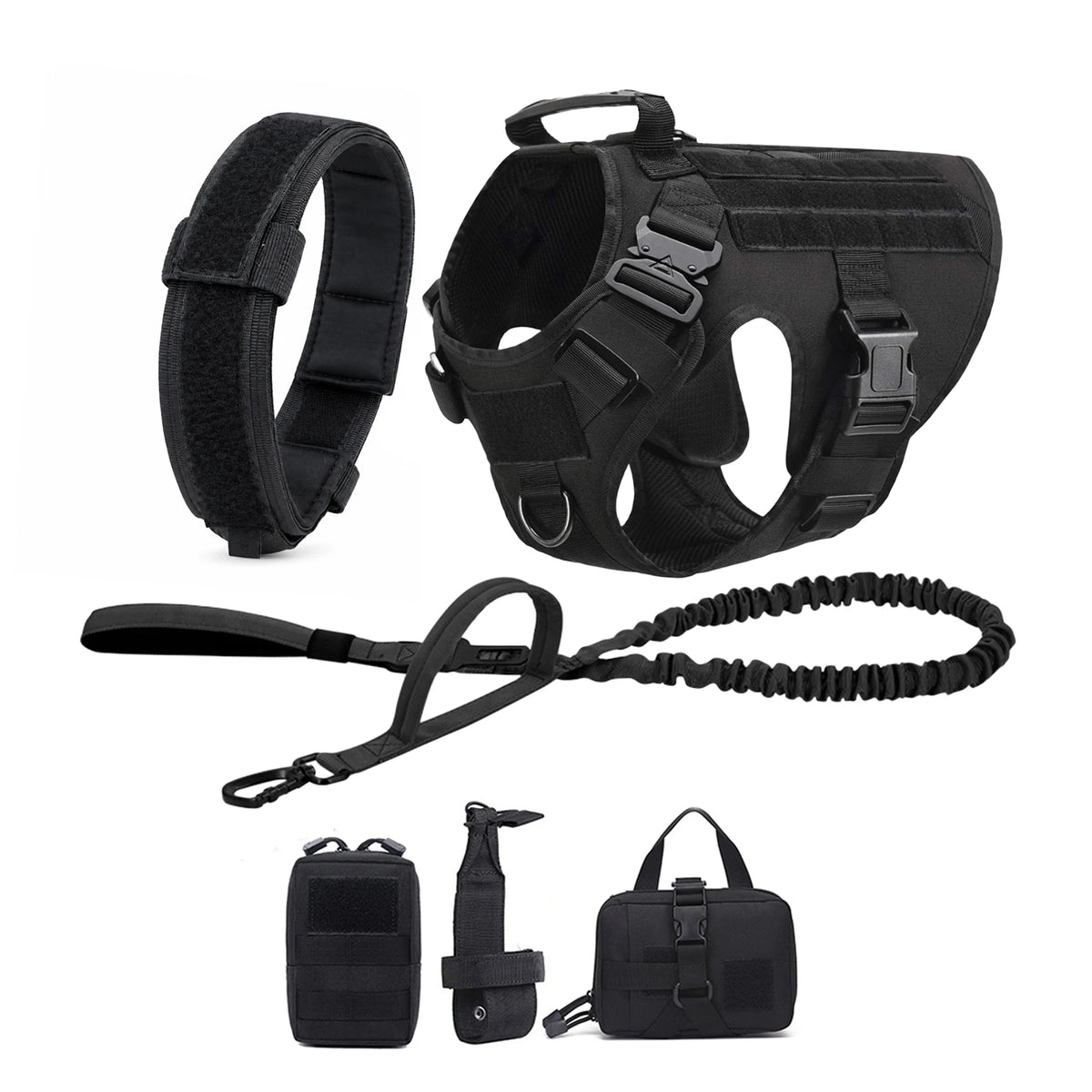 PETRAVEL Tactical Dog Harness With Padded Quick Release Vest