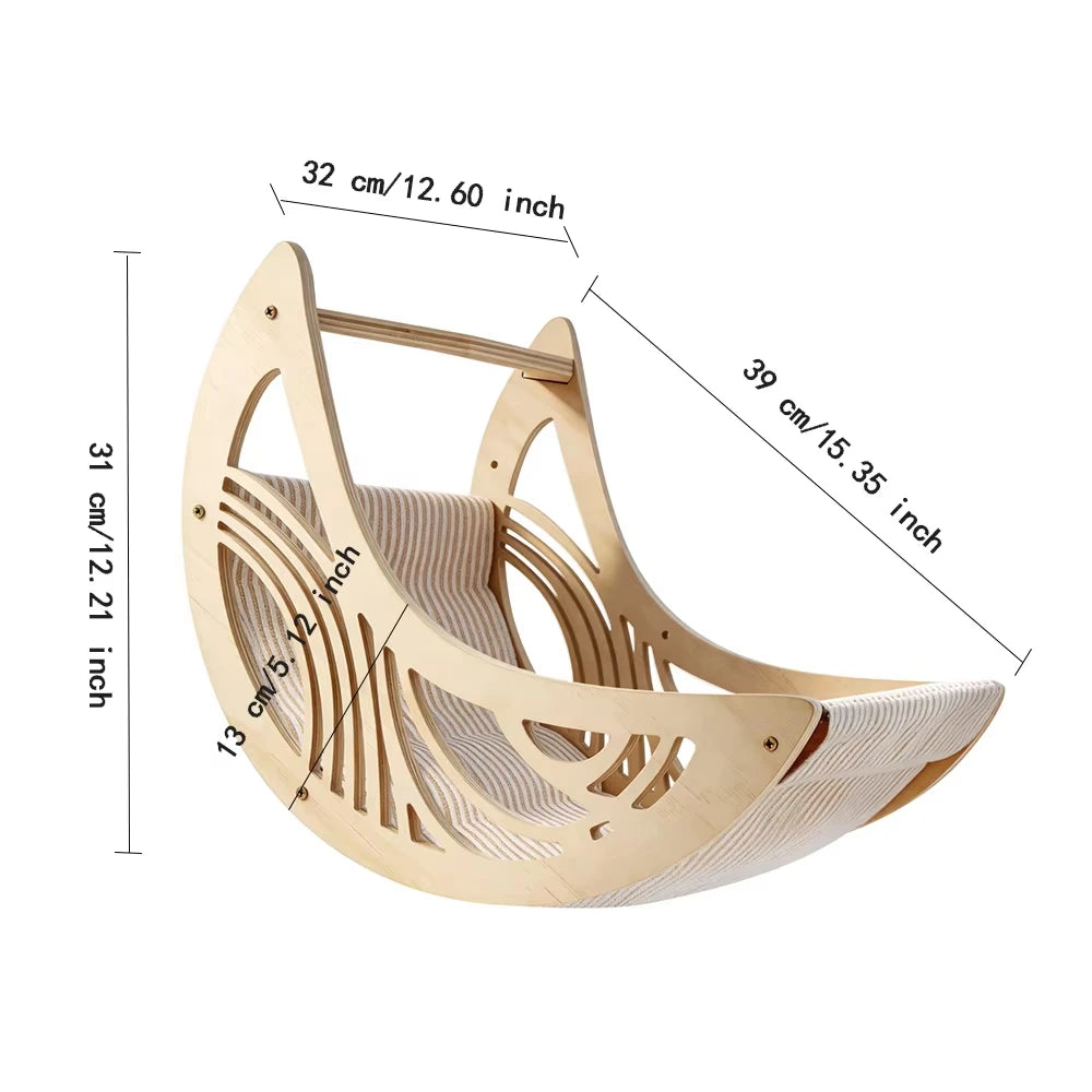 CWV Wall Mounted Cat Shelves With Hammock And Climbing Perches