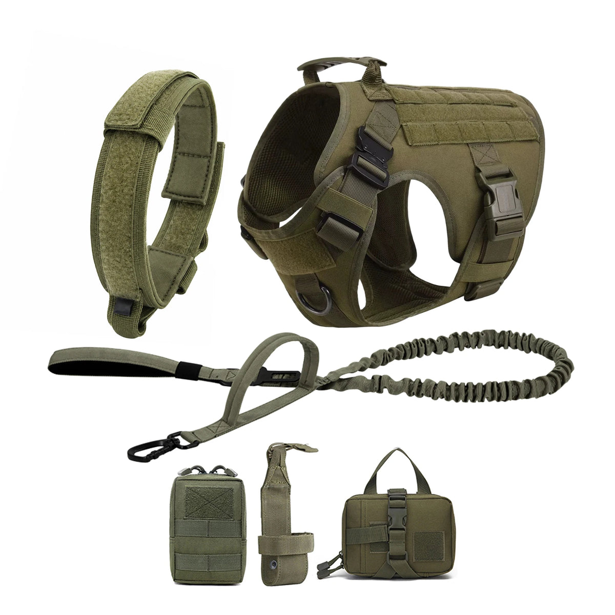 PETRAVEL Tactical Dog Harness With Padded Quick Release Vest