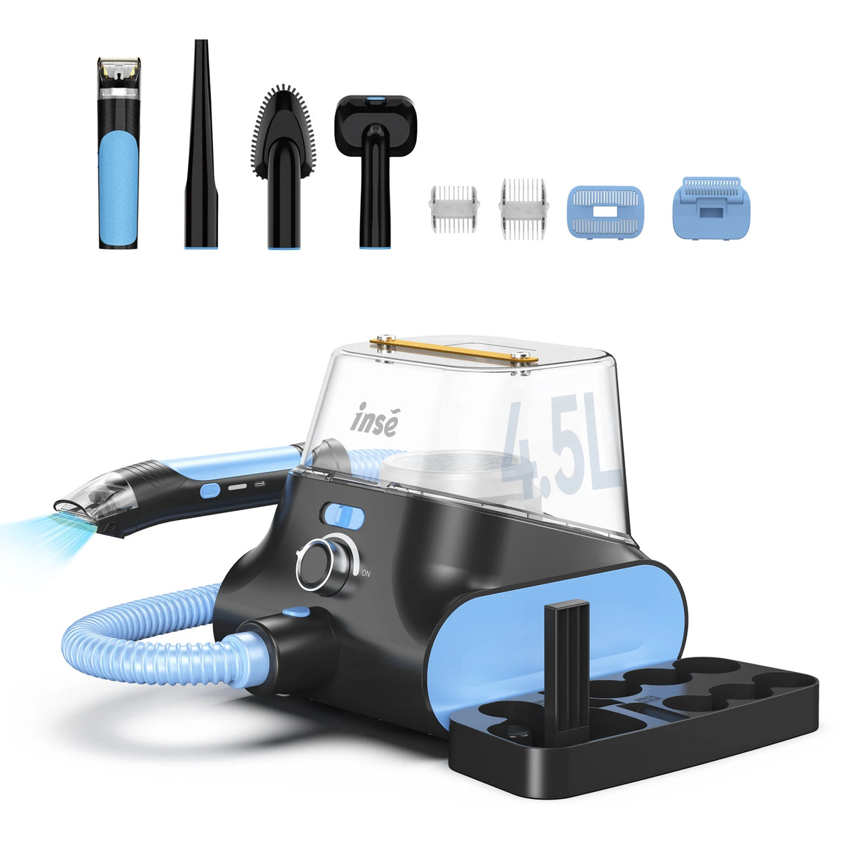 Inse P30 Pet Grooming Vacuum With Professional Clipper Set