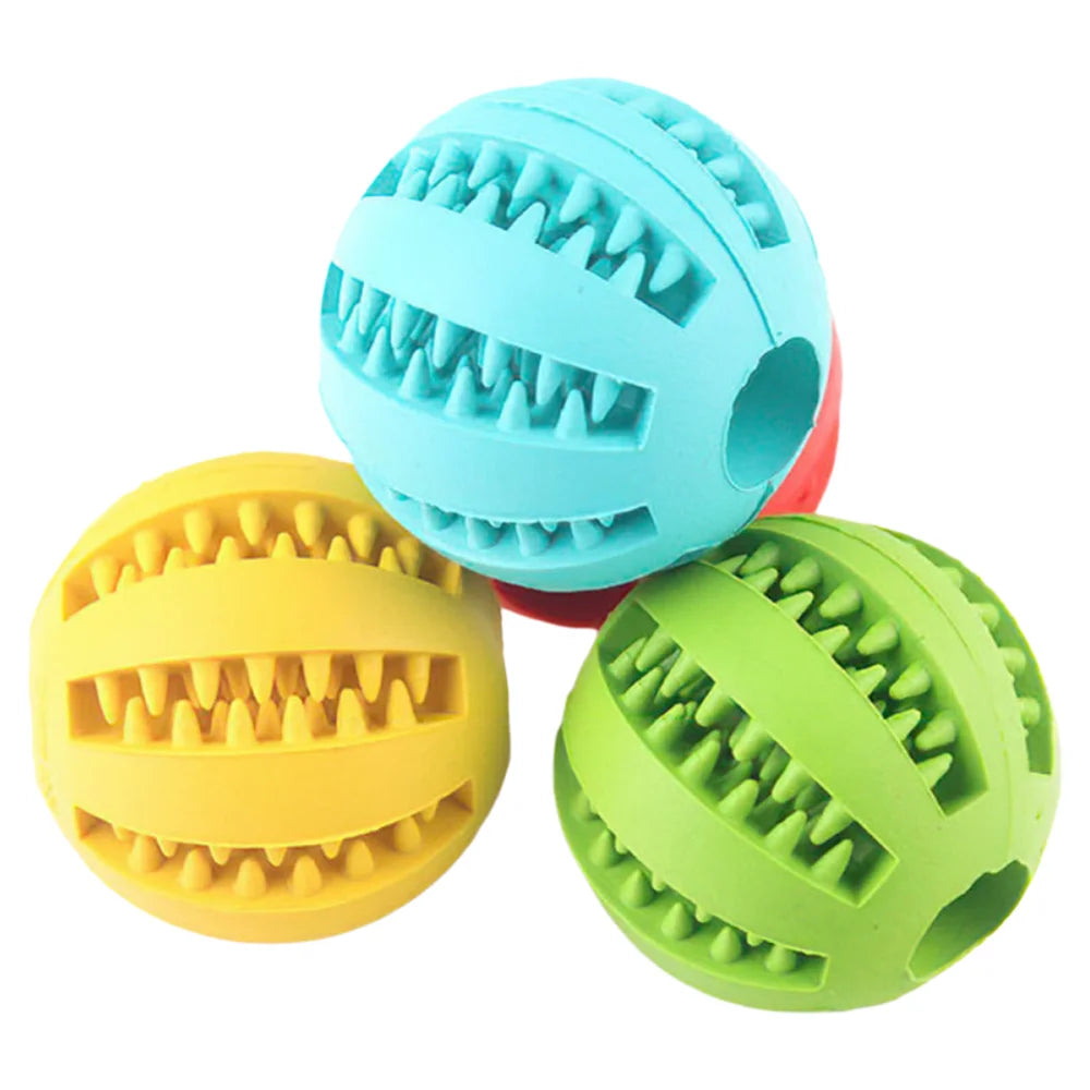 Durable Rubber Dog Toy Ball For Teething And Chewing