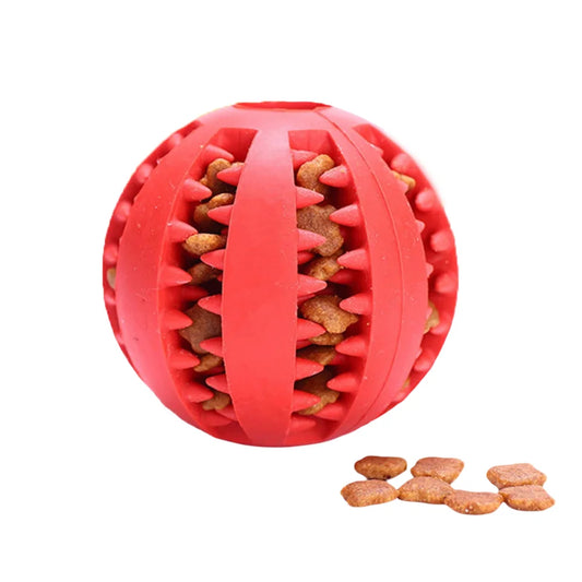 Durable Rubber Dog Toy Ball For Teething And Chewing