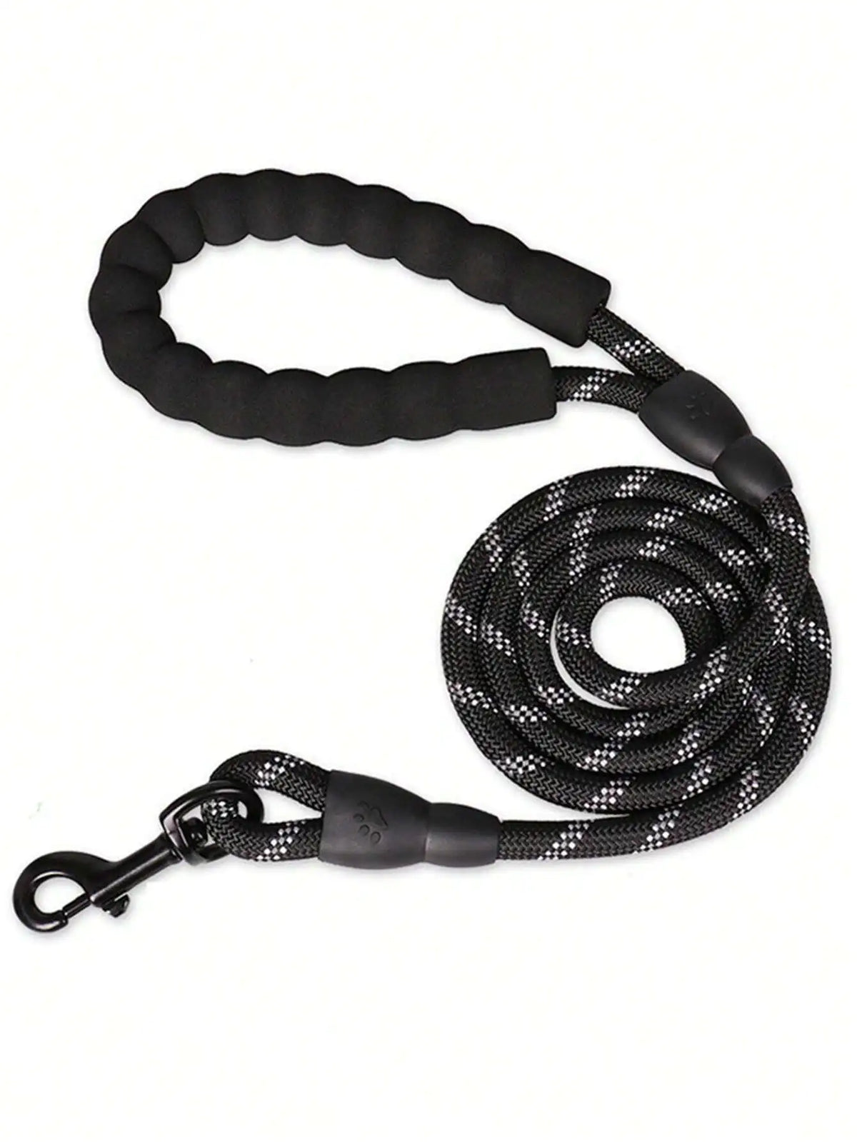 Reflective Nylon Dog Leash With Foam Handle For Secure Walking