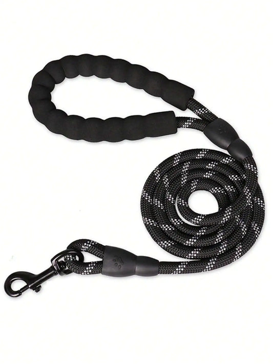 Reflective Nylon Dog Leash With Foam Handle For Secure Walking