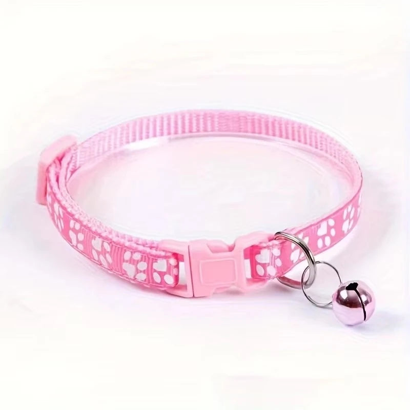 Adjustable Cat Collar With Bell For Kittens And Pets
