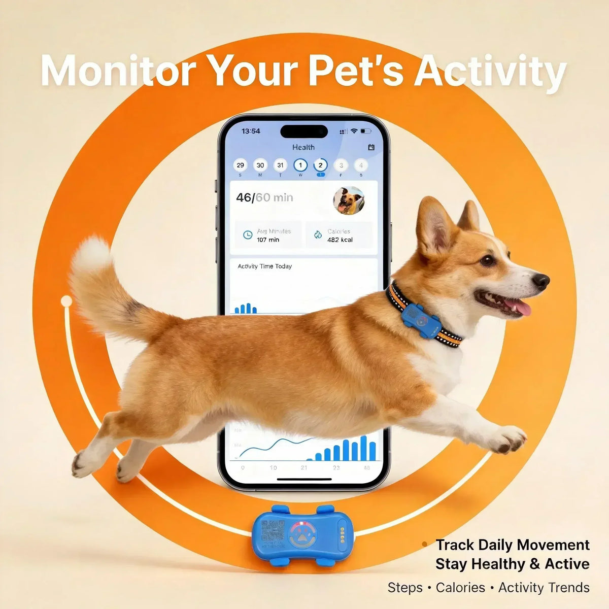 Wanwaytech GPS Pet Tracker With Real Time Tracking And Waterproof