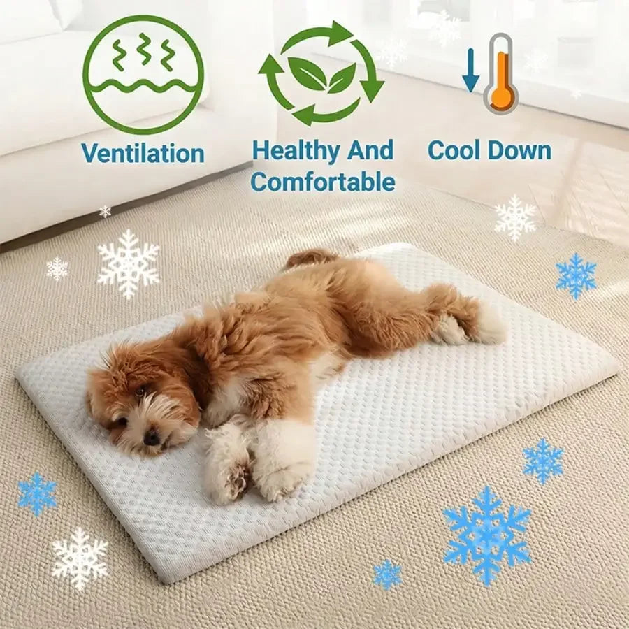 Breathable Cooling Pet Bed Featuring Cotton Padding For Pets