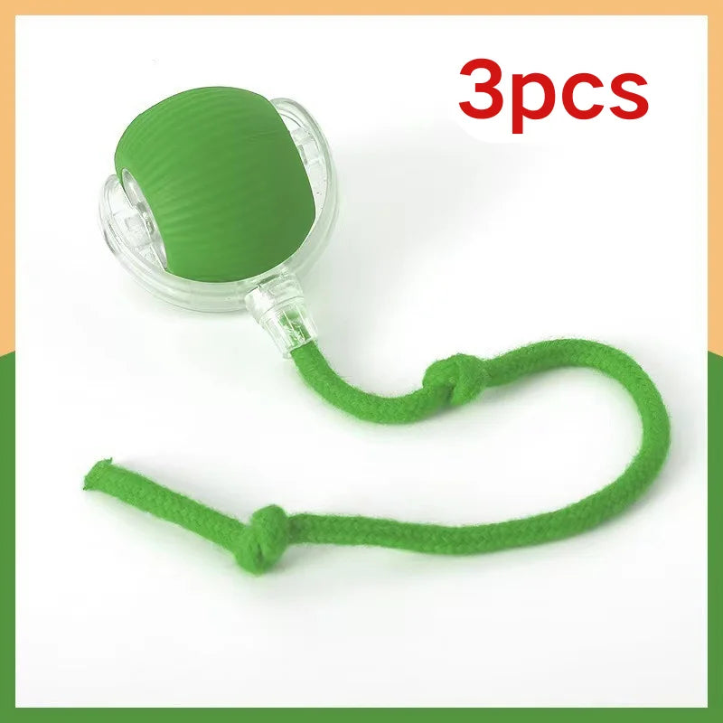 Automatic Cat Rolling Ball Interactive LED Rechargeable Self Play Toy