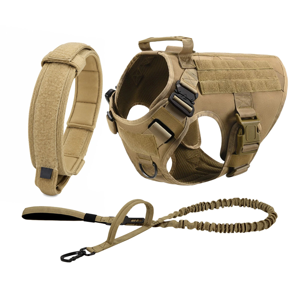 PETRAVEL Tactical Dog Harness With Padded Quick Release Vest
