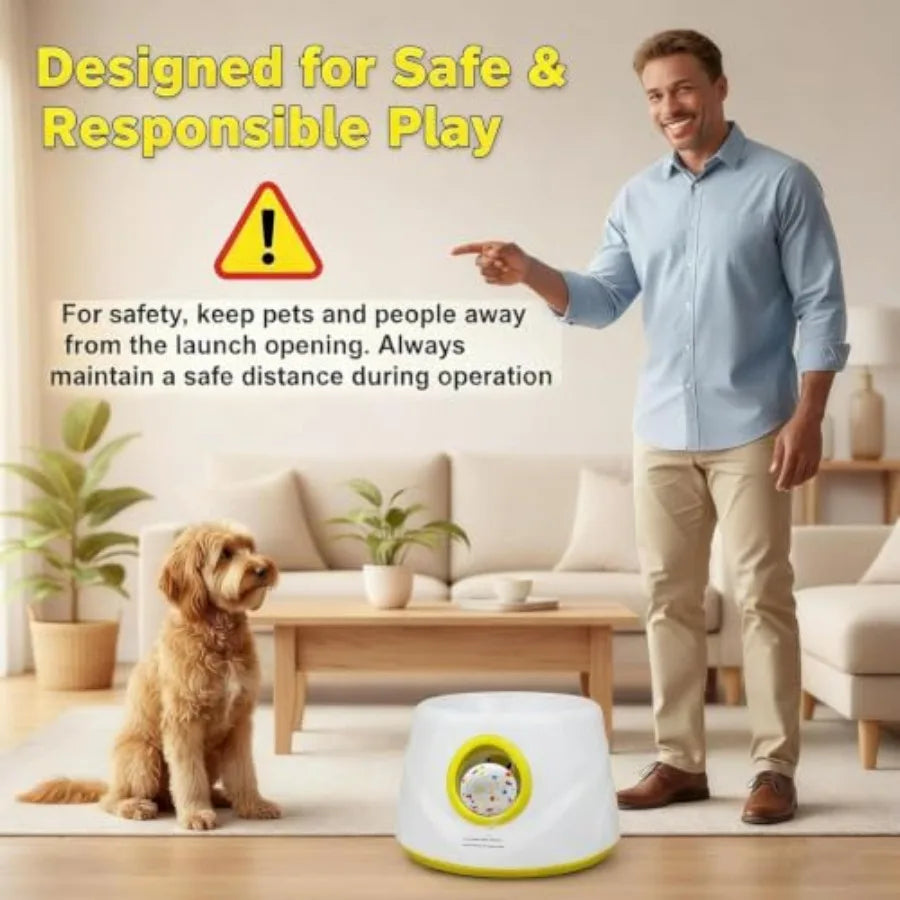 Automatic Rechargeable Dog Ball Launcher With Adjustable Distances