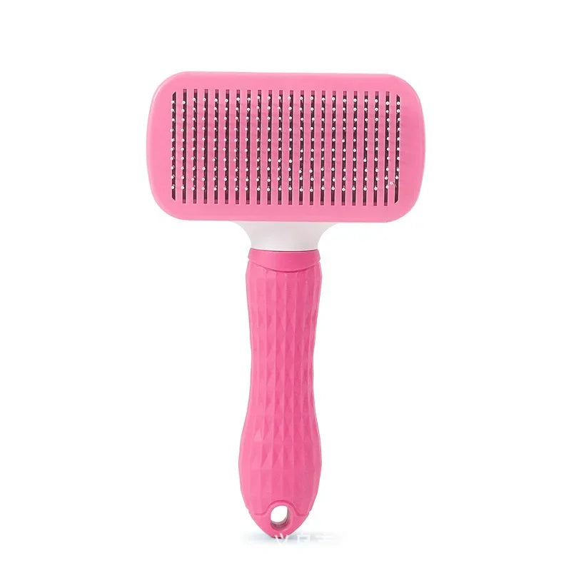 Self Cleaning Dog And Cat Deshedding Grooming Brush For Bathing