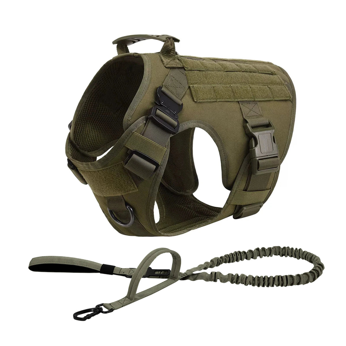 PETRAVEL Tactical Dog Harness With Padded Quick Release Vest