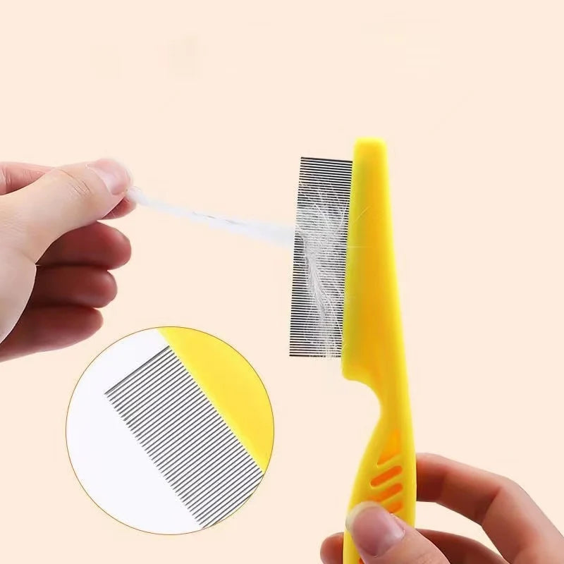 Pet Hair Shedding Comb Stainless Steel Flea Grooming Brush